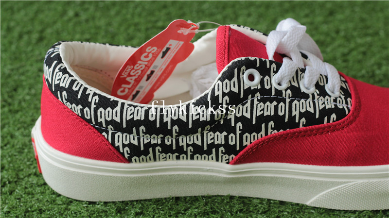 Fear Of God X Vans FOG Red 2017